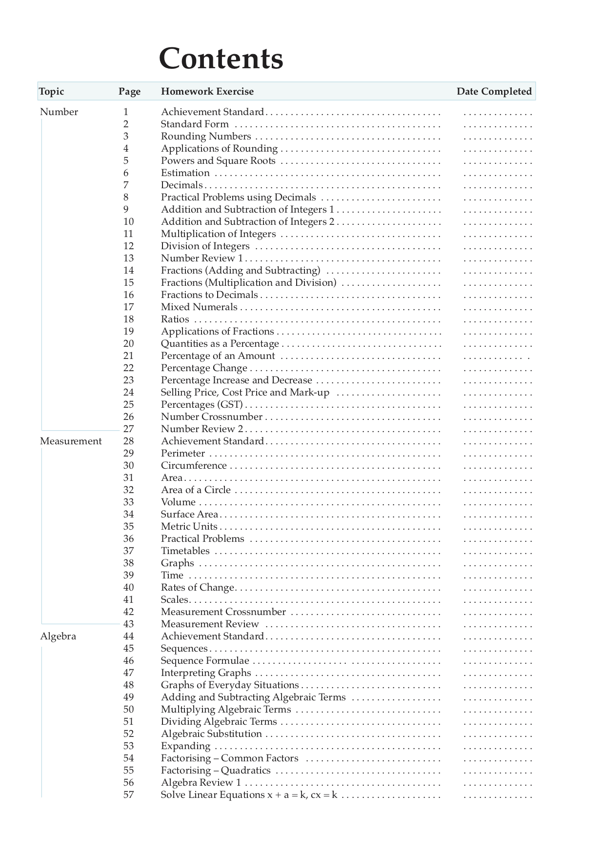 Mathematics HW Book Level 5 eFlip Book