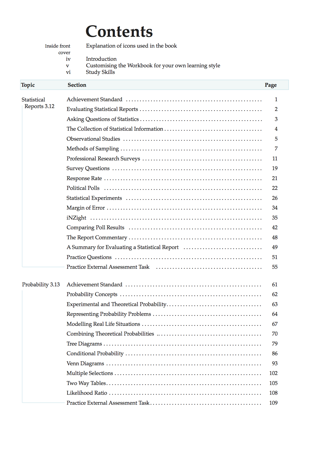 Year 13 EAS Statistics eFlip Book